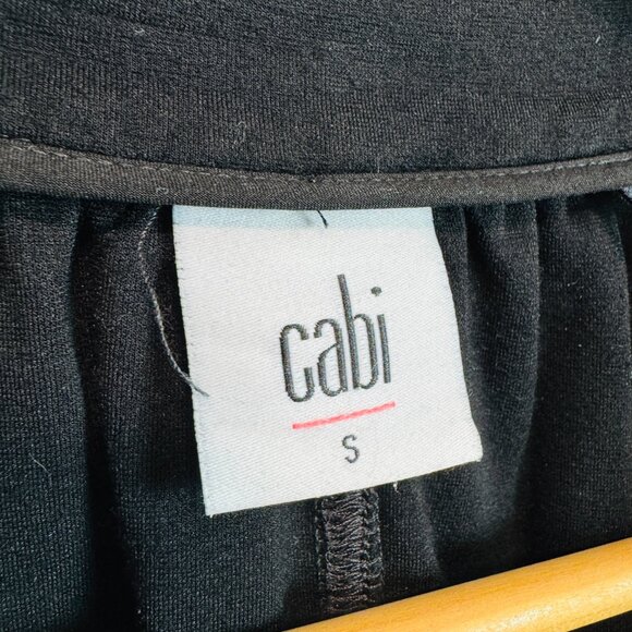 Cabi Chance Bomber Jacket Small black full zip athleisure ruched sleeve  #3731 - Picture 5 of 6